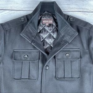 NWOT Michael Kors Pea Coat Black - Jacket-L